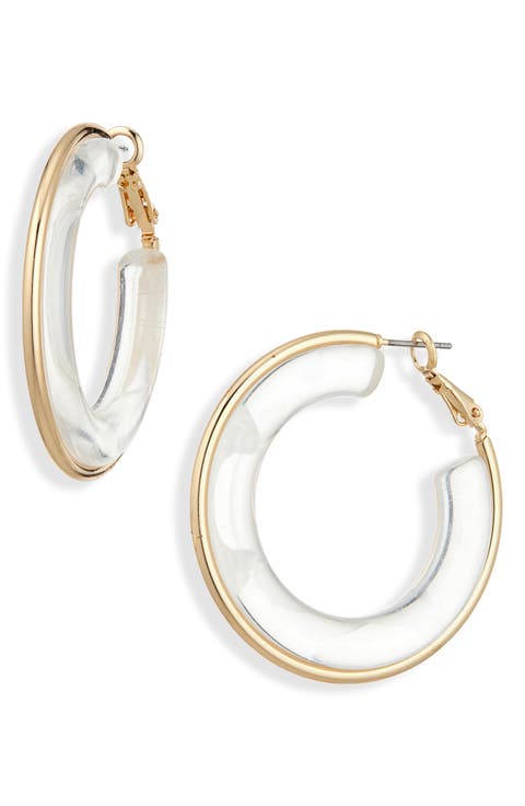 Acrylic Hoop Earrings