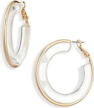 Cara Acrylic Hoop Earrings