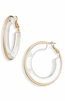 Cara Acrylic Hoop Earrings