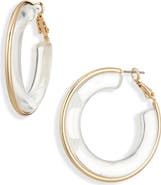 Cara Acrylic Hoop Earrings