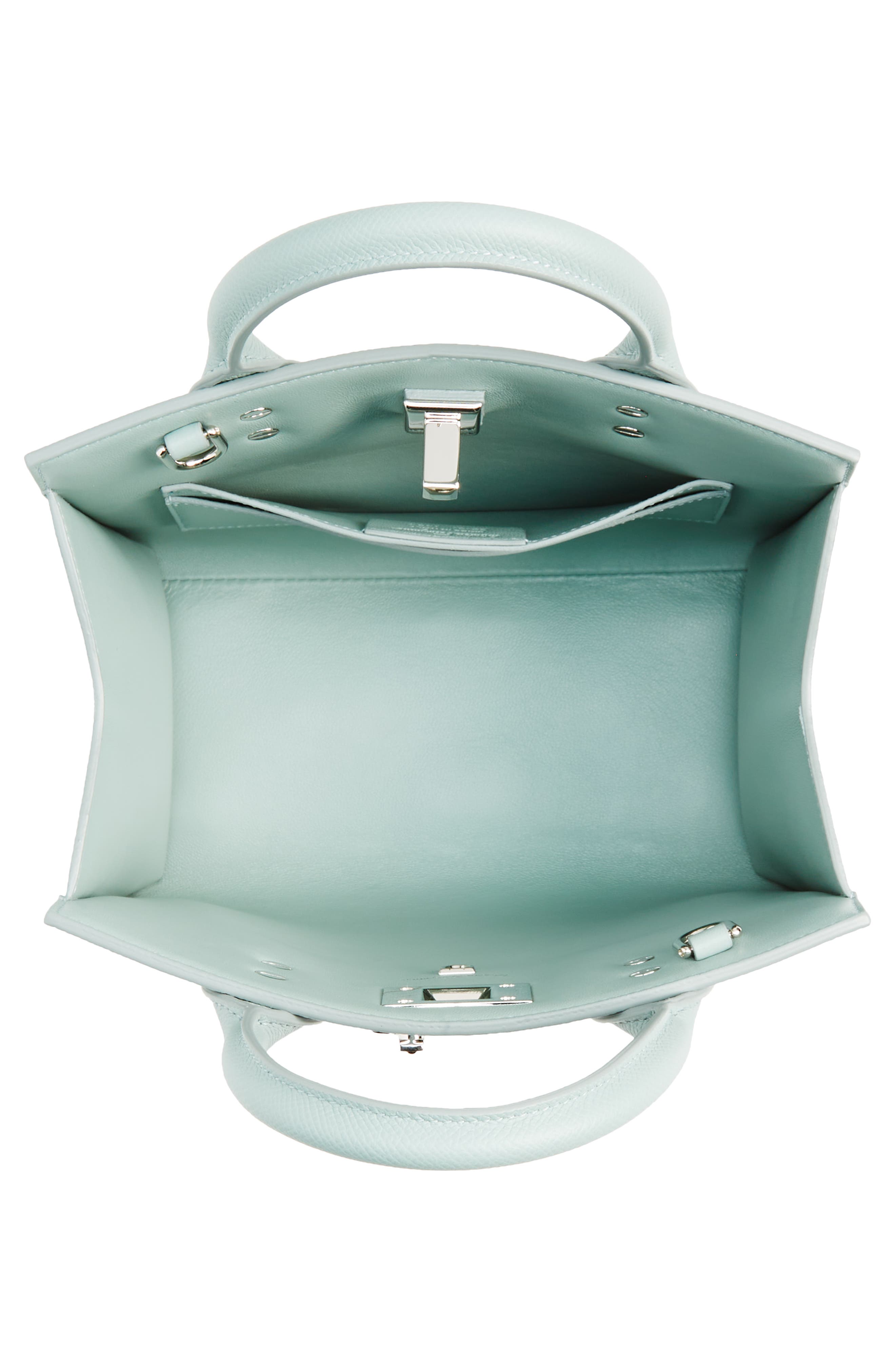 FERRAGAMO Studio Box Mini Leather Top-Handle Bag, Alternate, color, 