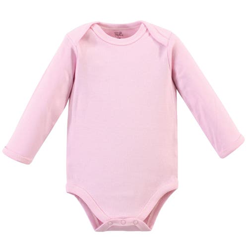 Touched By Nature Little Soft Organic Cotton Long-sleeve One-piece Essentials In Multi