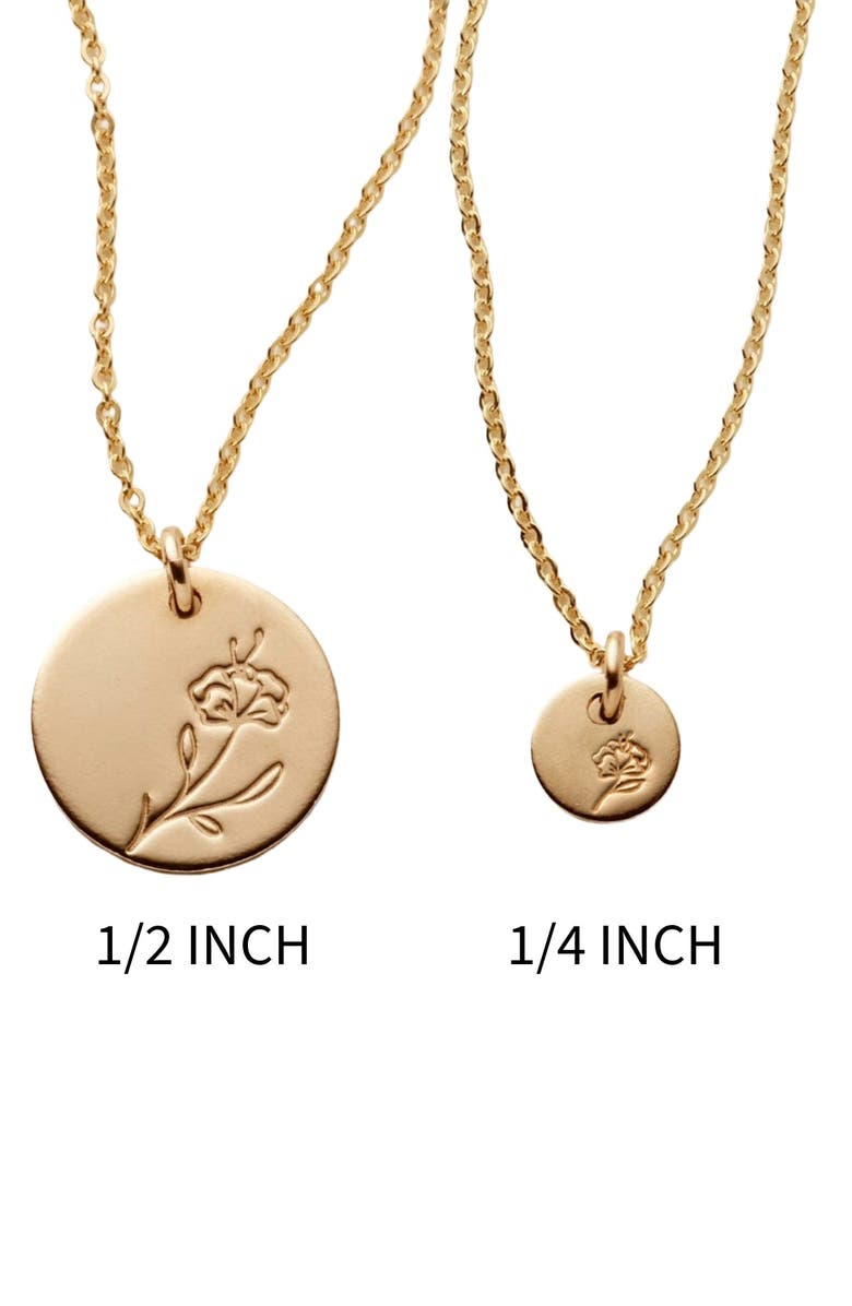 MADE BY MARY February Birth Flower Necklace, Alternate, color, Gold Filled