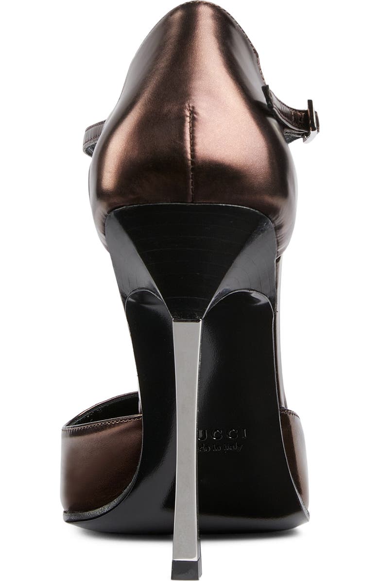 Gucci Trinity D'Orsay Pump, Alternate, color, Brown