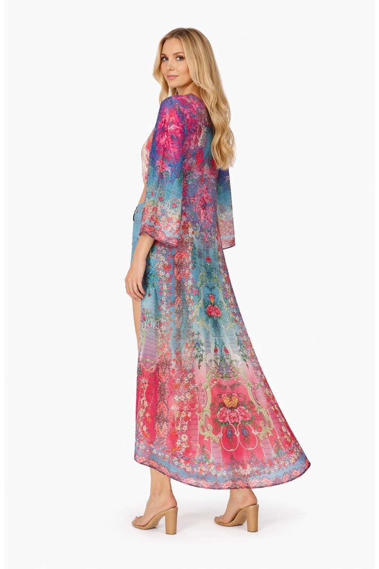 Floral High Low Cover-Up, Alternate, color, PINK