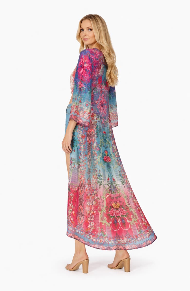 RANEES Floral High Low Cover-Up, Alternate, color, Pink