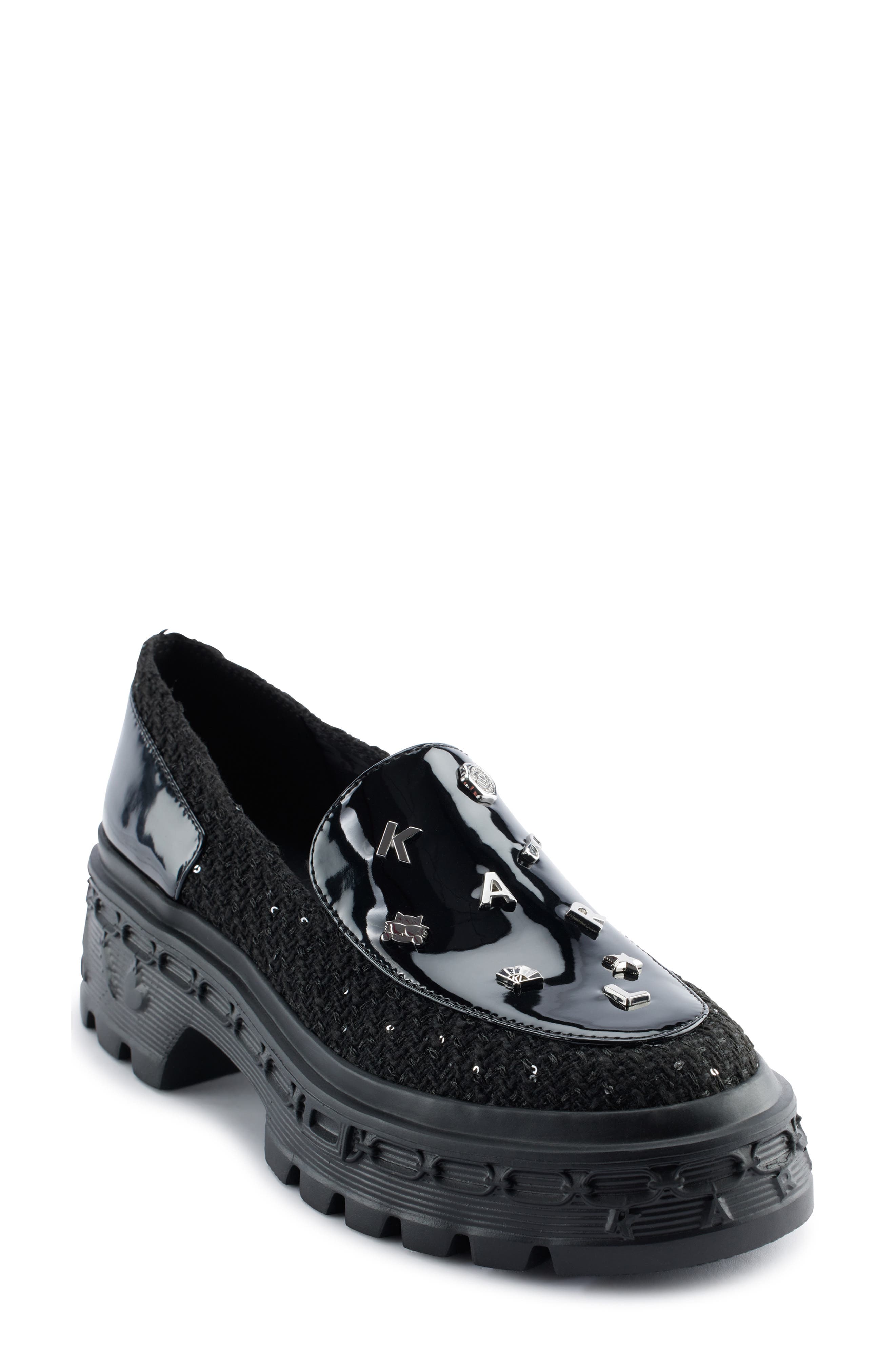 KARL LAGERFELD PARIS Lylah Sneaker, Main, color, Black