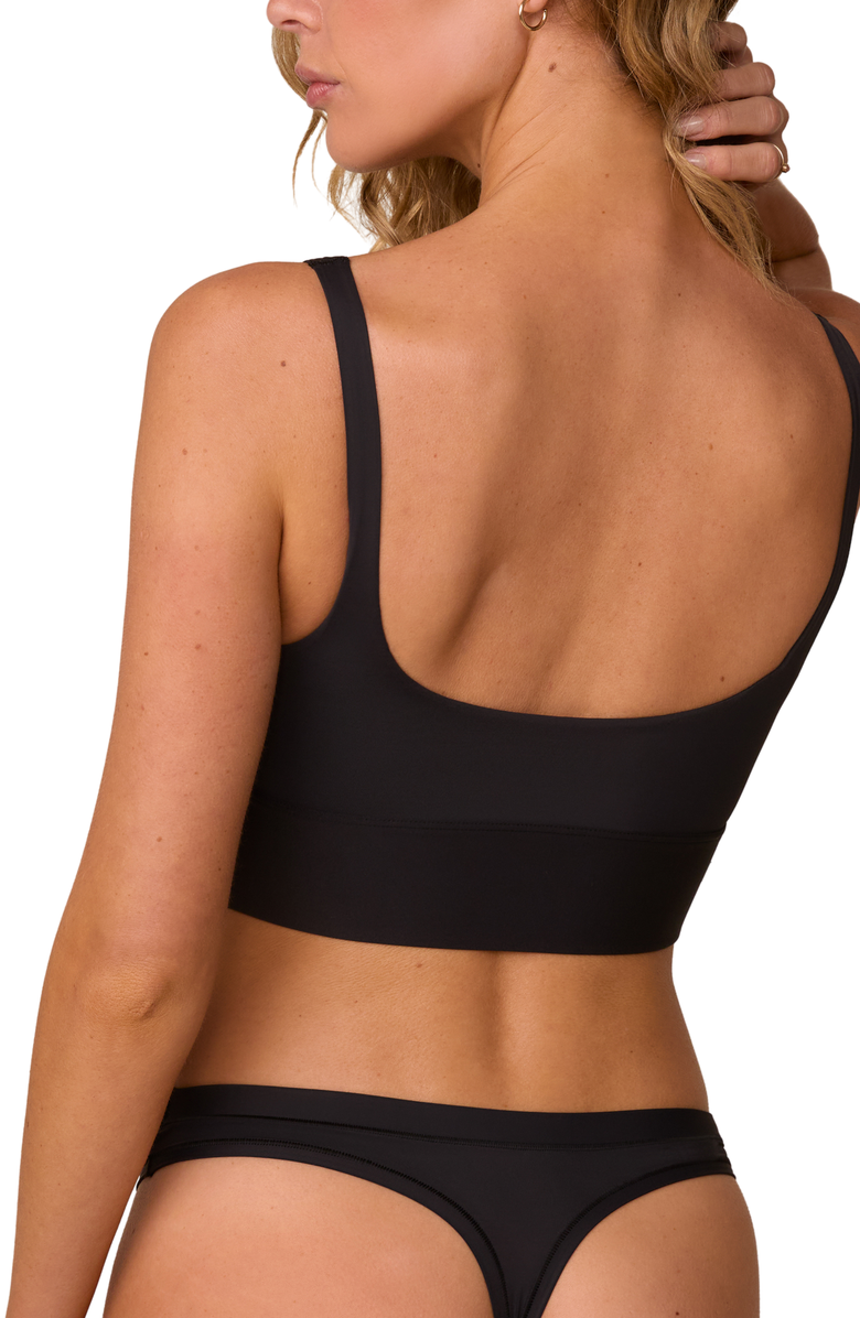 Harper Wilde Bliss Square Neck Bralette, Alternate, color, Black