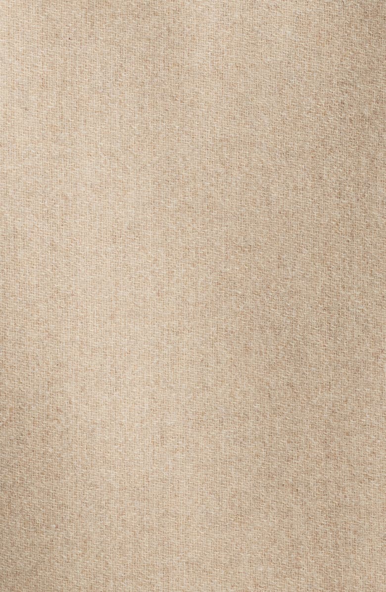 Wax London Lomond Wool Blend Melton Button-Up Overshirt, Alternate, color, Natural