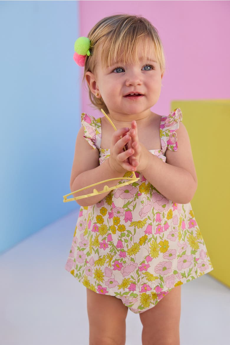 Kids' Floral Brighton Bloomer Set, Alternate, color, Bedford Buttercup