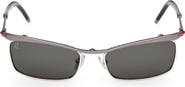 Christian Louboutin 55mm Rectangular Sunglasses