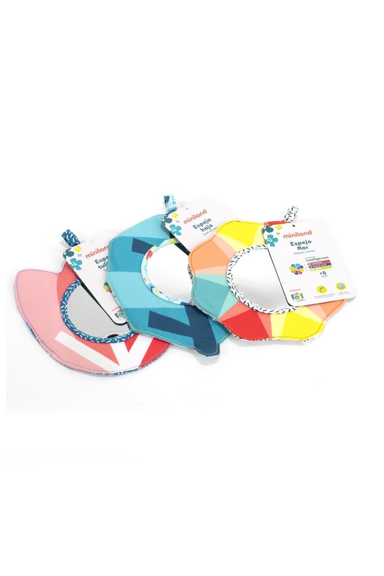 Feel to Learn Baby Crinkle Mirror, Alternate, color, Blue-Green