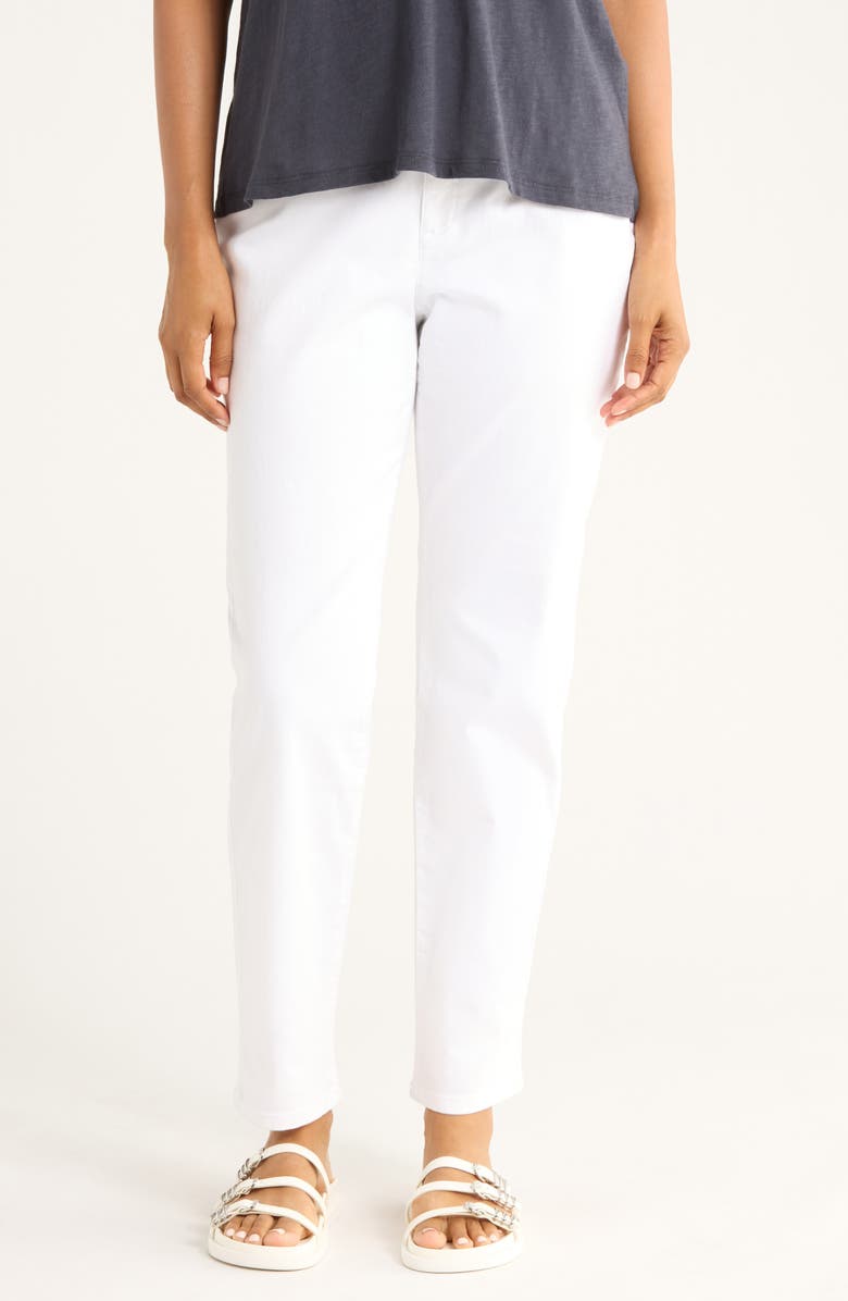 Eileen Fisher Slim Fit Jeans, Main, color, White