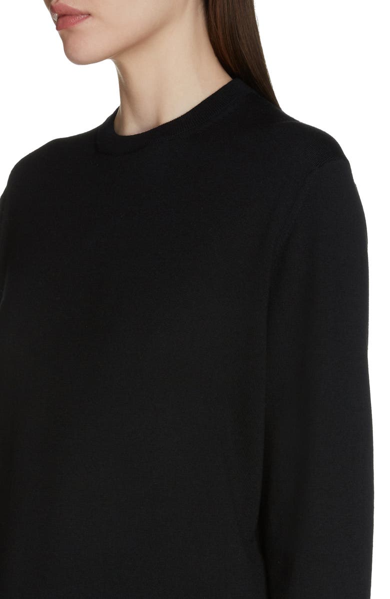 Balenciaga Interlocking BB Logo Wool Sweater, Alternate, color, 