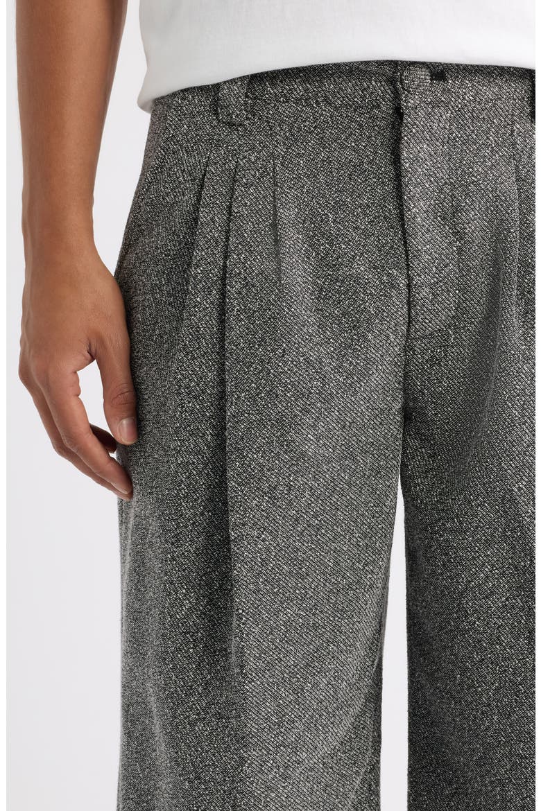 Triple Pleat Wide Leg Pants, Alternate, color, BLANC DE BLANC