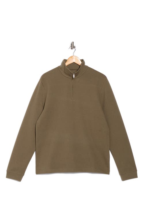 14th & Union Quarter Zip Sweateshirt In Green