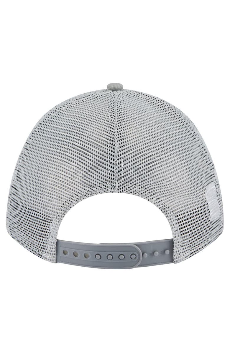 New Era Men's New Era Gray Cleveland Browns Domain 9FORTY A-Frame Trucker Adjustable Hat, Alternate, color, Gray