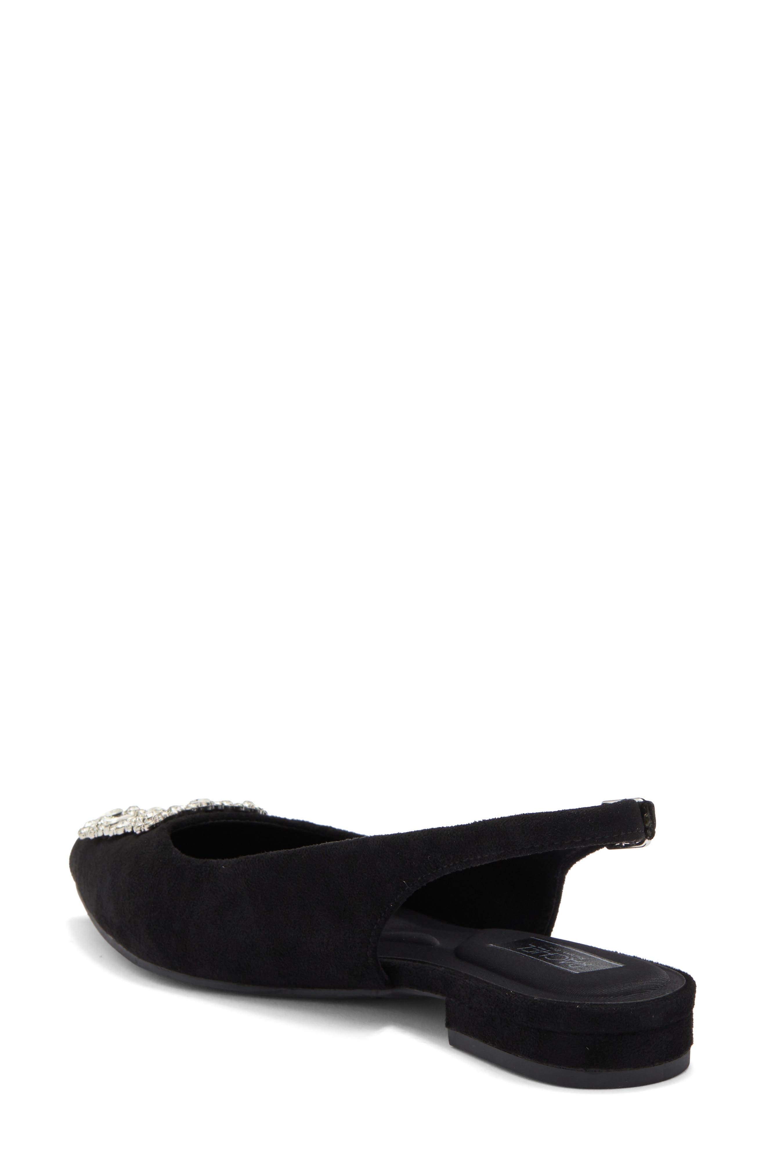 RACHEL Rachel Roy Elizabeth Crystal Buckle Slingback Flat, Alternate, color, 