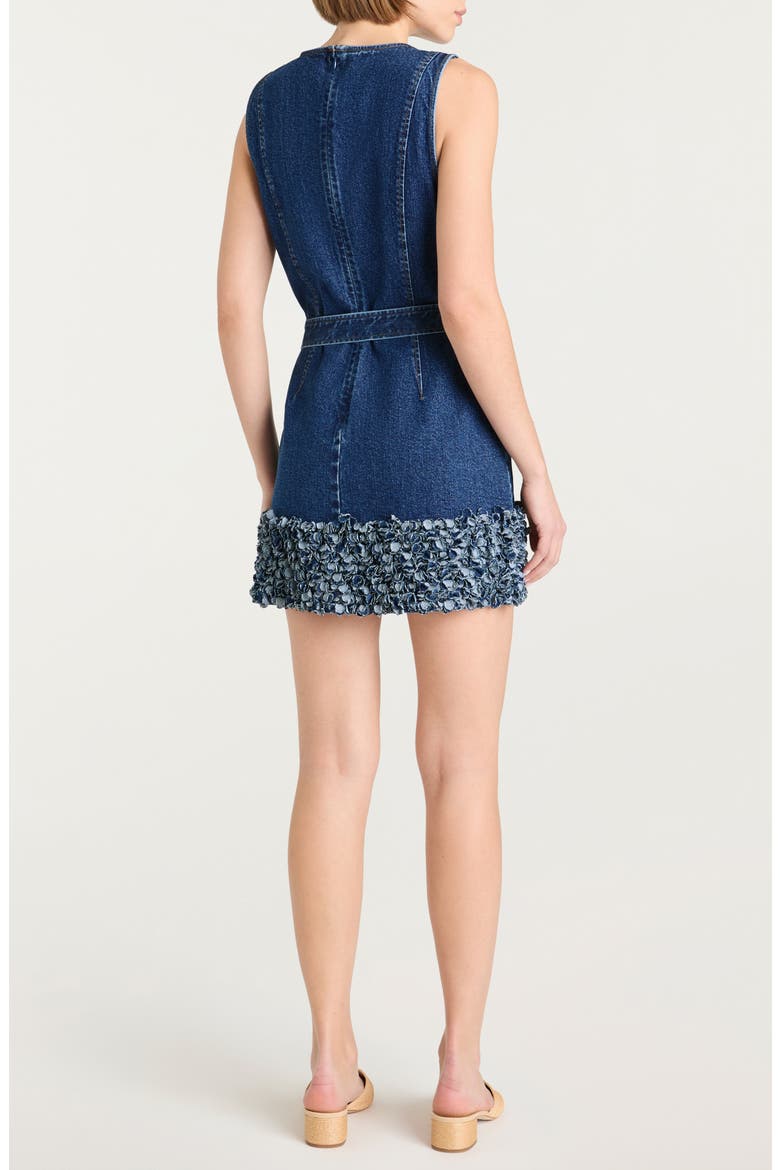 Mindie Tie Waist Denim Dress, Alternate, color, OCEANE