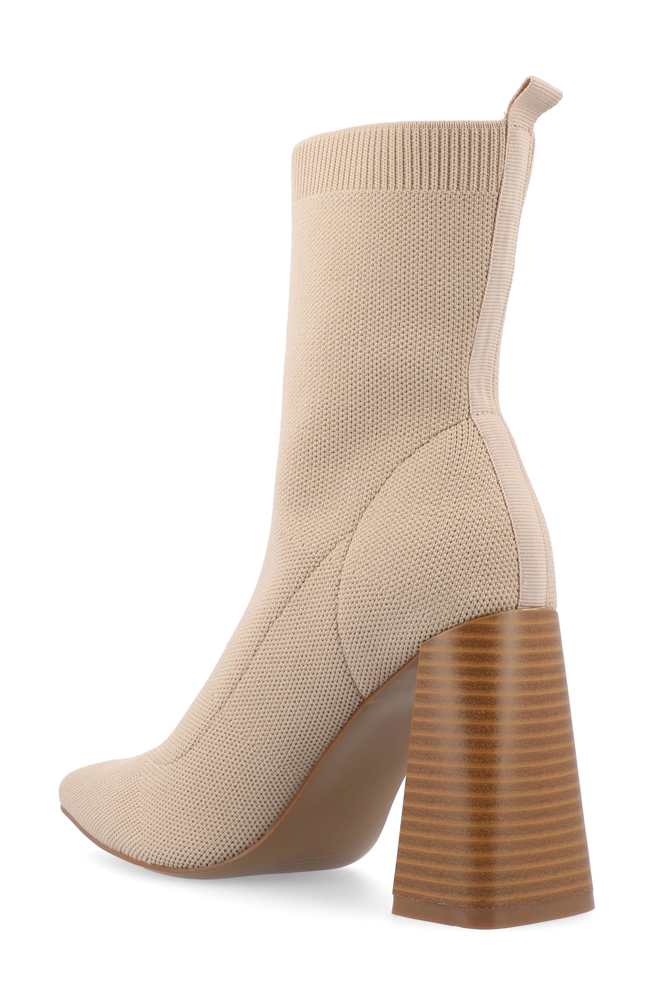 Journee Collection Noralinn Bootie, Alternate, color, Beige