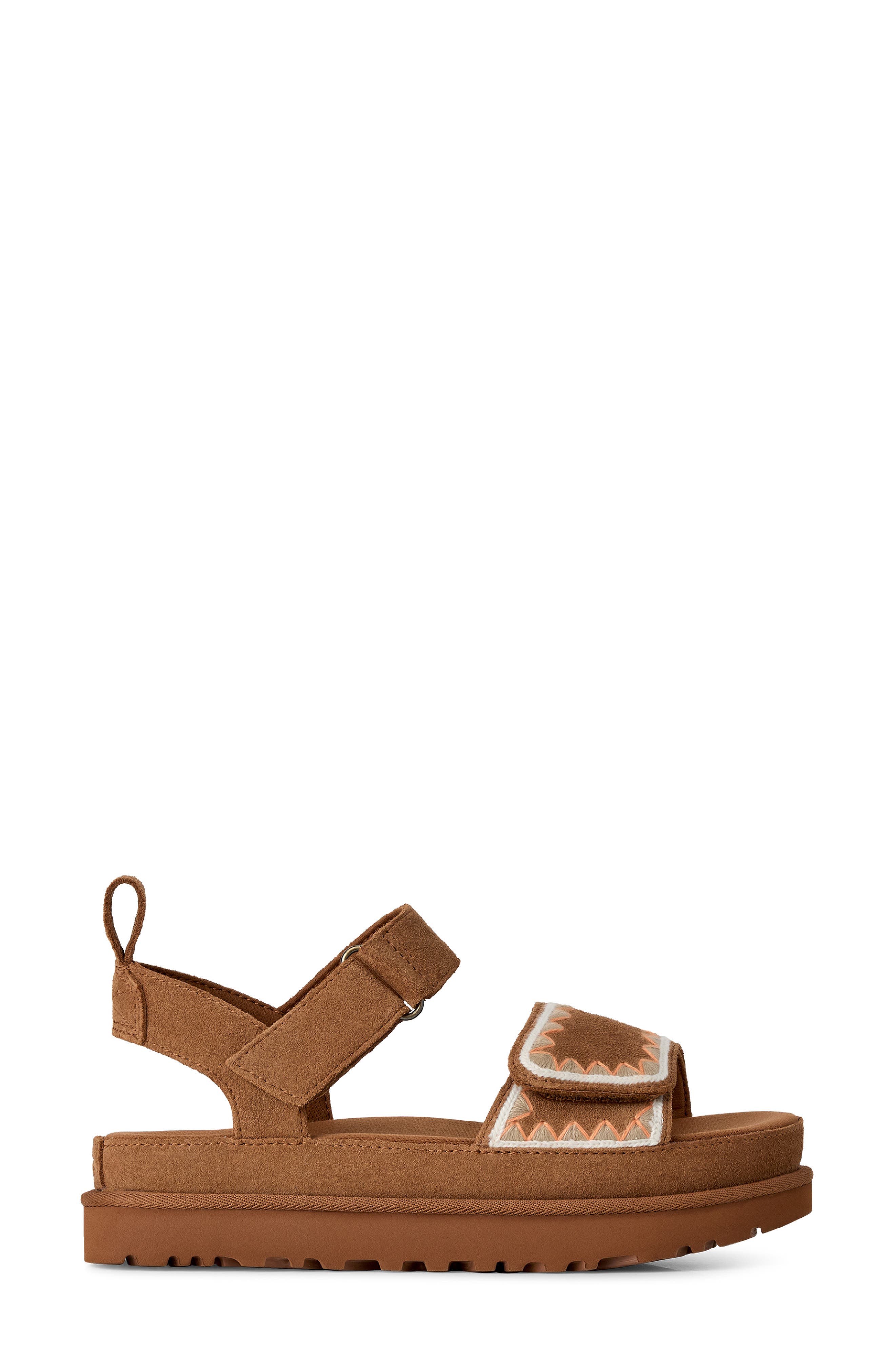 UGG<sup>®</sup> Goldenstar Artistich Sandal, Alternate, color, Chestnut