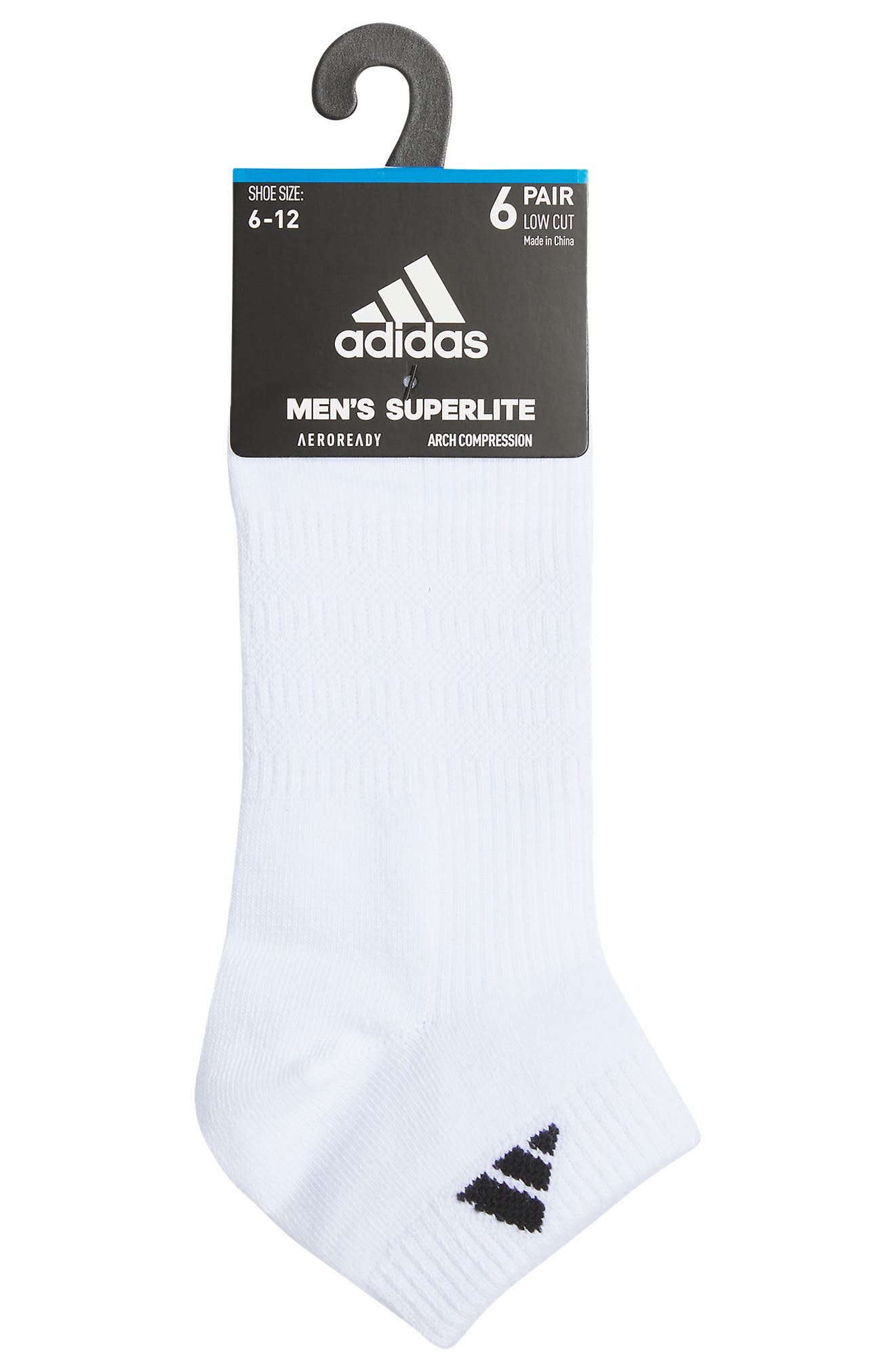 adidas Superlite 3.0 6-Pack Ankle Socks (Men) | Nordstromrack