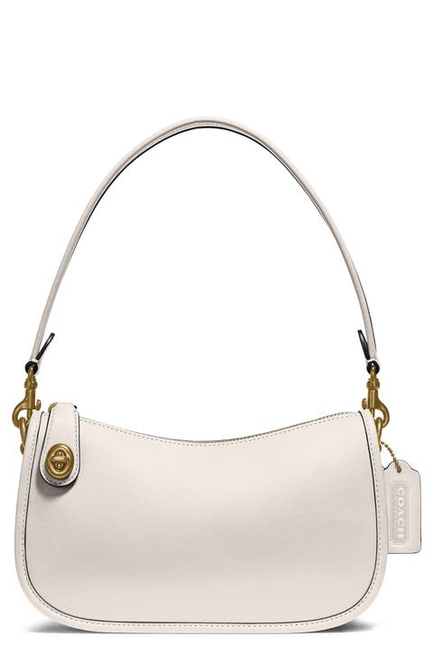 Swinger Convertible Leather Crossbody Bag