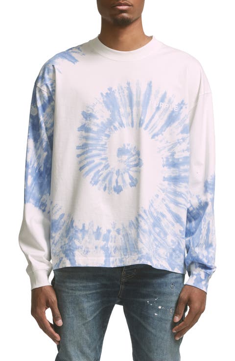 Tie Dye Cotton Long Sleeve T-Shirt