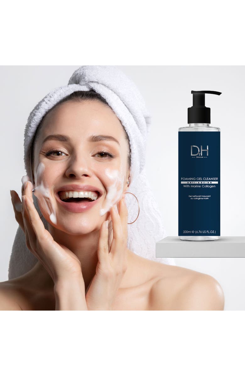 Dr H Foaming Gel Cleanser with Marine Collagen, Alternate, color, 