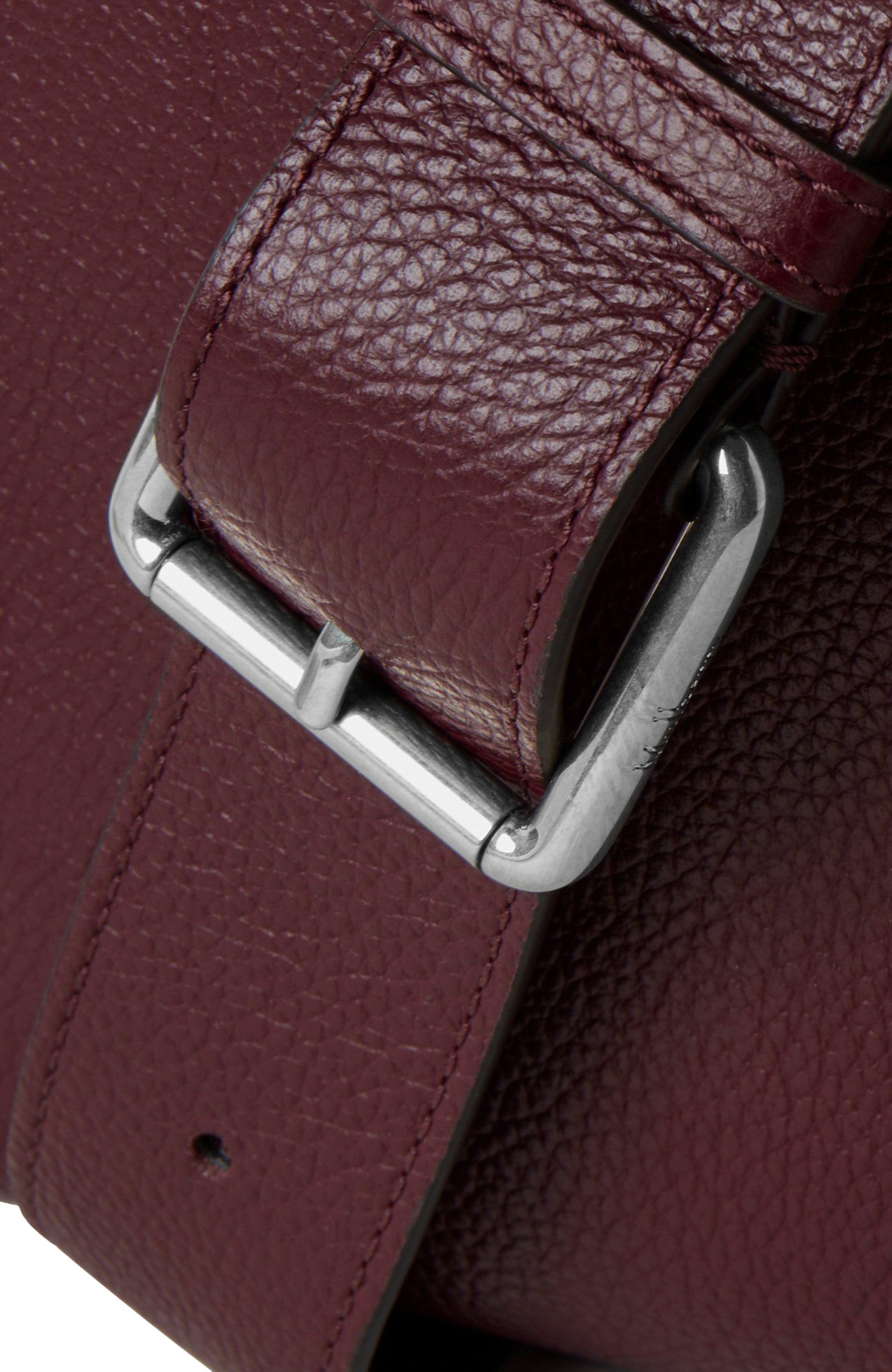 Mulberry Antony Leather Crossbody Bag, Alternate, color, Black Cherry