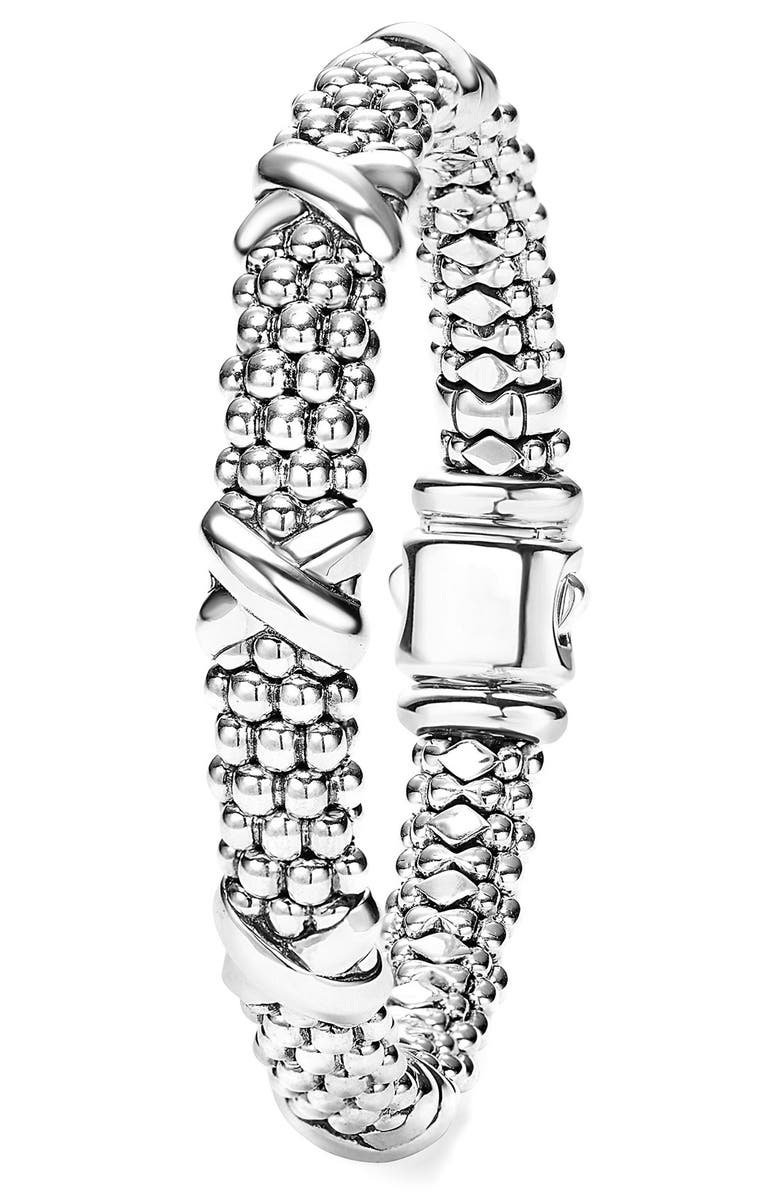 LAGOS Signature Caviar Oval Rope Bracelet, Alternate, color, Sterling Silver