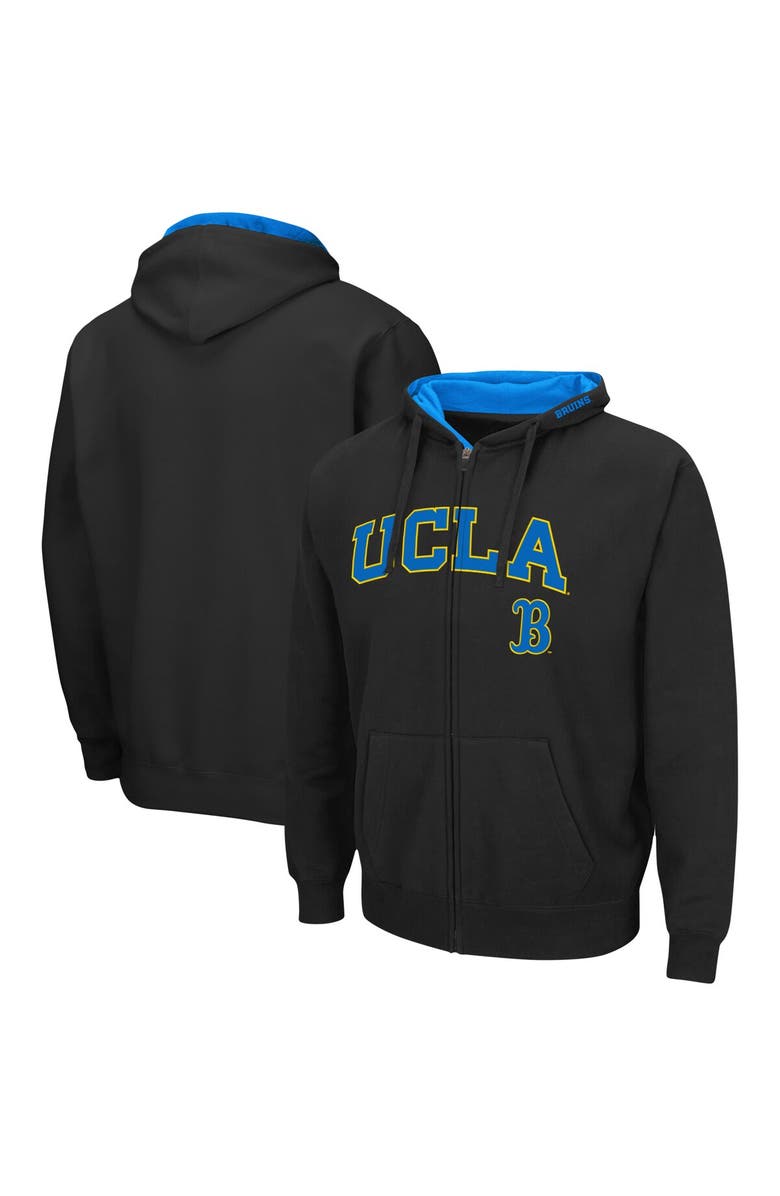 COLOSSEUM Men's Colosseum Black UCLA Bruins Arch & Logo 3.0 Full-Zip Hoodie, Main, color, Black