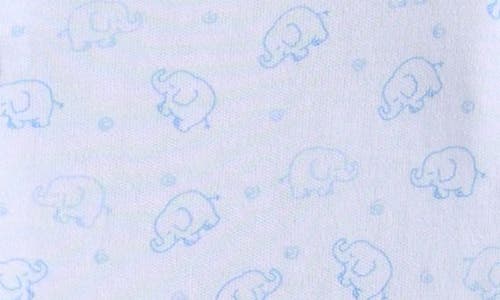 Kissy Kissy Ele-fun Print Footie In Blue