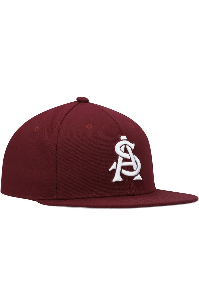 adidas Men's adidas Maroon Arizona State Sun Devils On-Field Baseball Fitted Hat, Alternate, color, 
