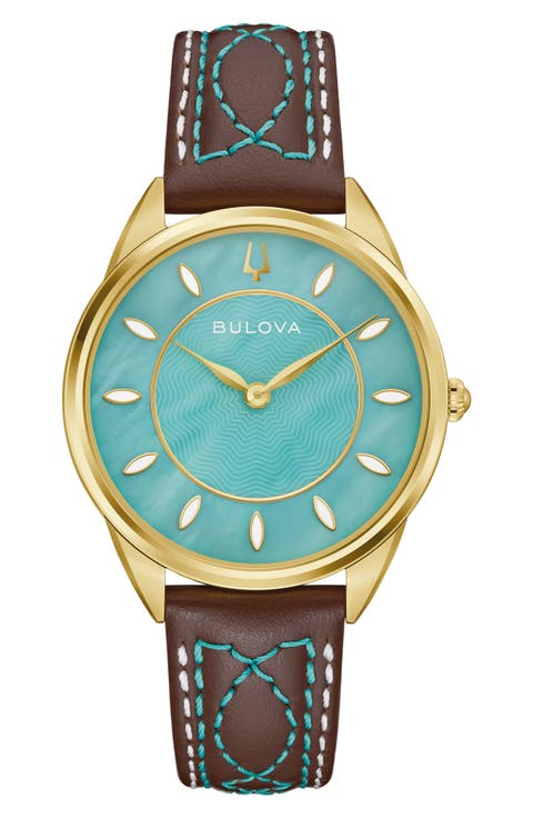 Stetson Sutton Leather Strap Watch