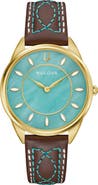 BULOVA Stetson Sutton Leather Strap Watch