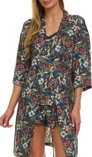 Lotus Camisole, Shorts & Robe Travel Set