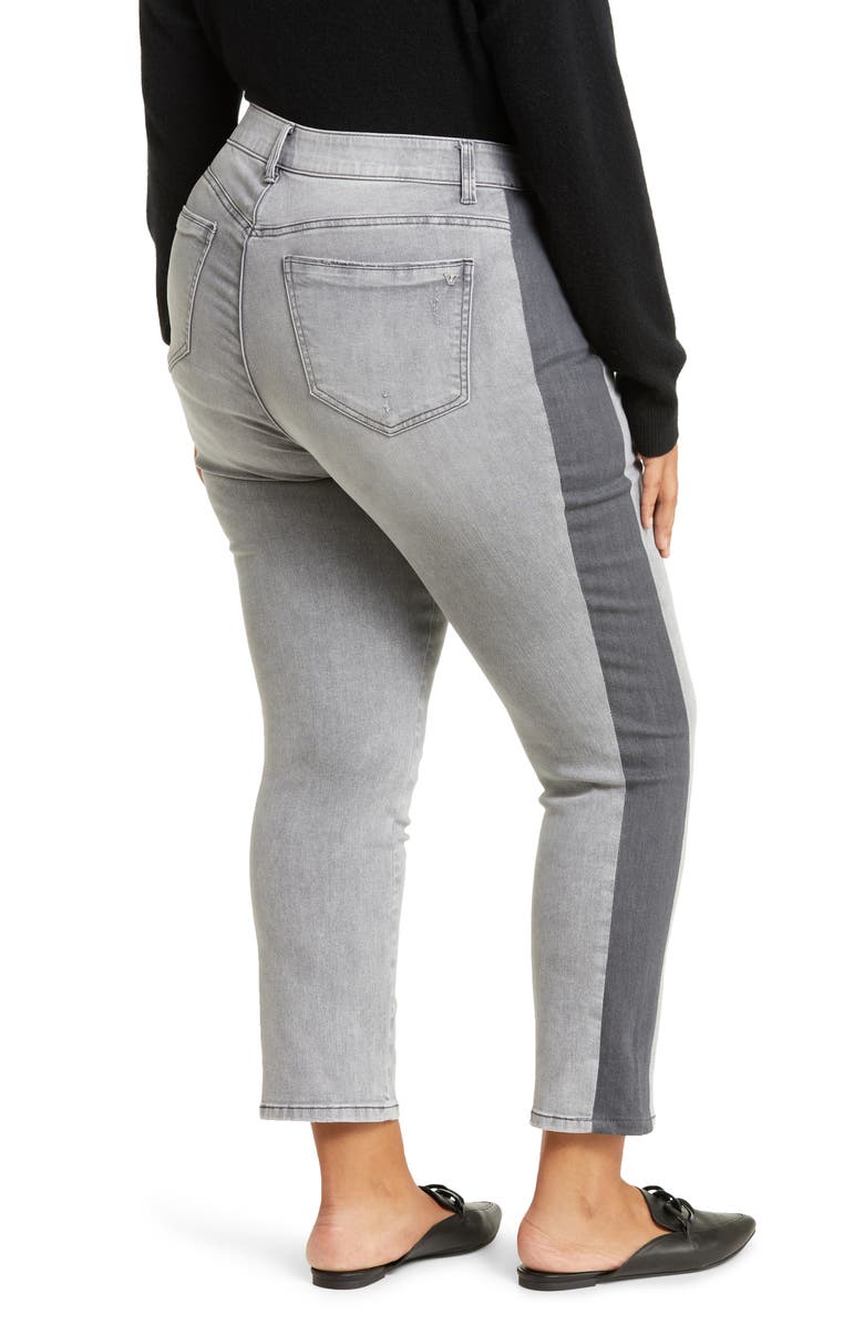Wit & Wisdom 'Ab'Solution Stretch Skinny Crop Jeans, Alternate, color, Light Grey Vintage