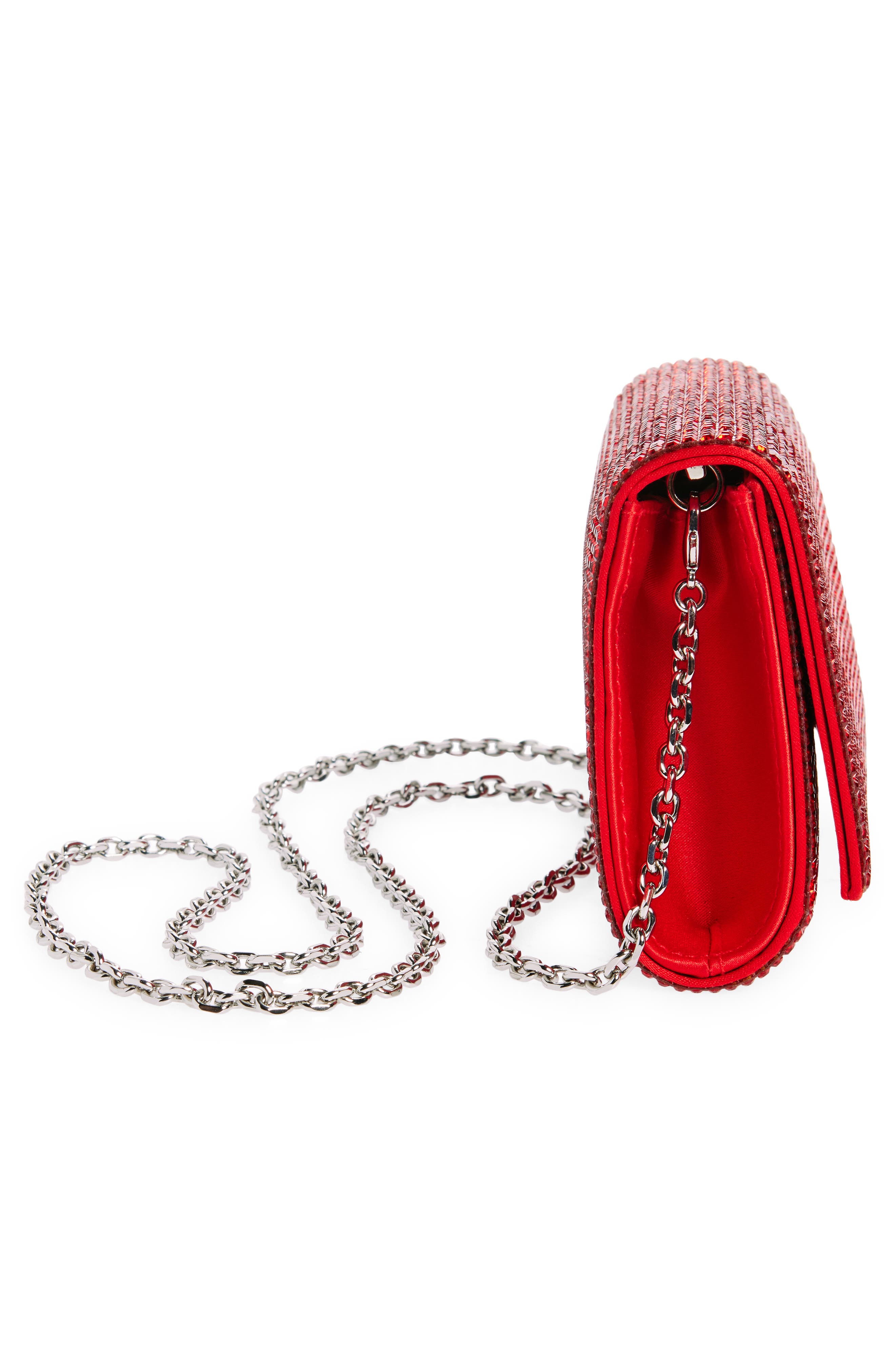 Fizzy Beaded Clutch, Alternate, color, SILVER/ SIAM