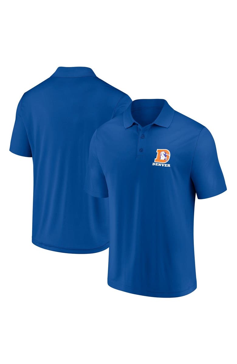 FANATICS Men's Fanatics Royal Denver Broncos Vintage Polo, Main, color, Royal