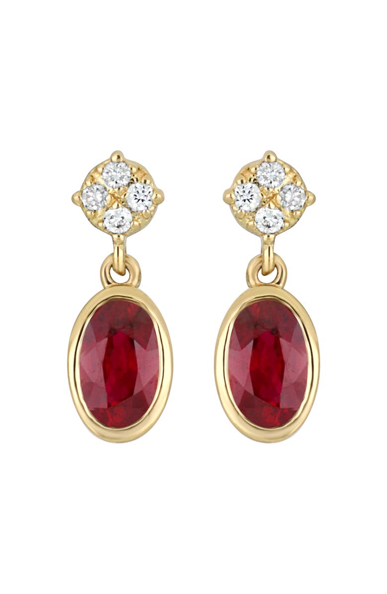 Bony Levy El Mar Ruby & Diamond Drop Earrings, Main, color,