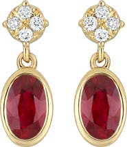 Bony Levy El Mar Ruby & Diamond Drop Earrings
