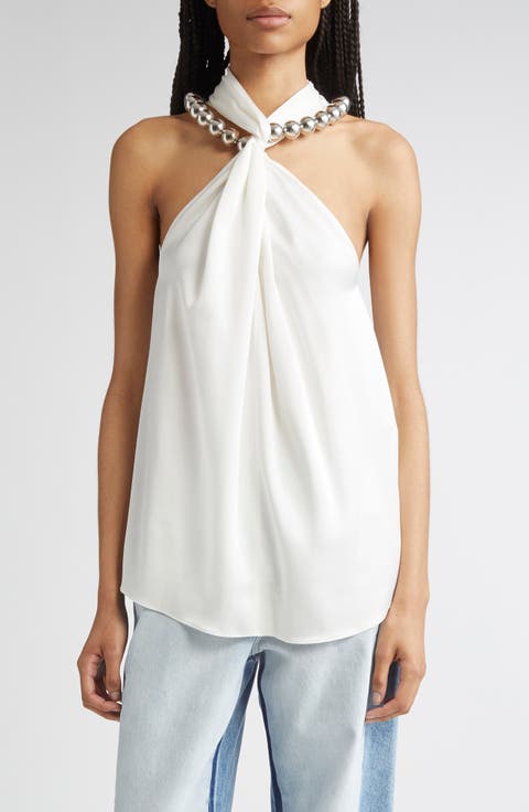 Tシャツ・カットソー STELLA McCARTNEY Salmon Satin Blouse Women's Stella McCartney Tops | Nordstrom