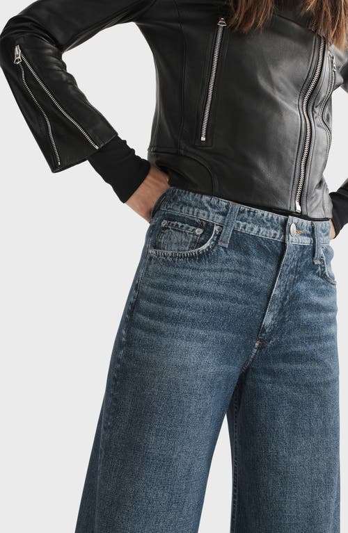 Rag & Bone Miramar Sofie High Waist Cotton Terry Sweatpant Jeans In Blue