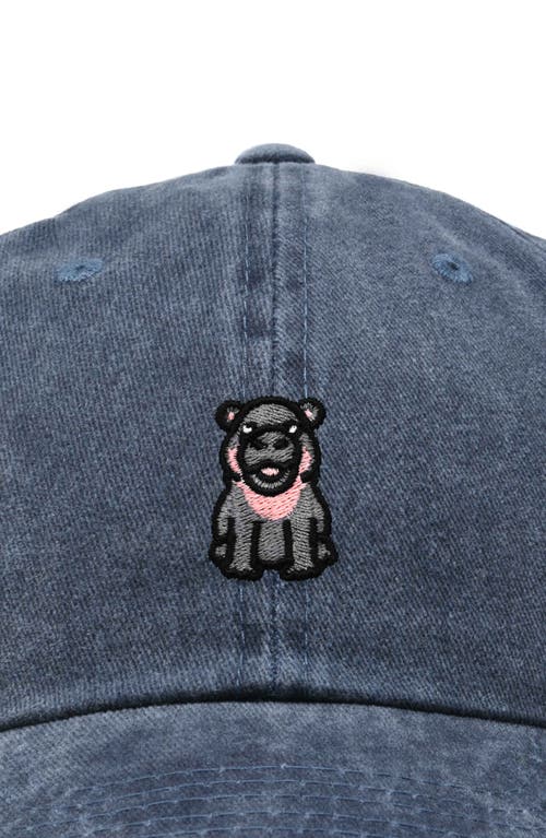 DALIX DALIX HIPPO EMBROIDERED ADJUSTABLE HAT