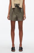 3.1 Phillip Lim Origami Belted Stretch Cotton Shorts