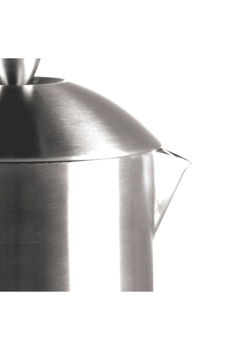 Brushed 18/10 Stainless Steel French Press Coffee Maker, 17-ounce, Alternate, color, Silver