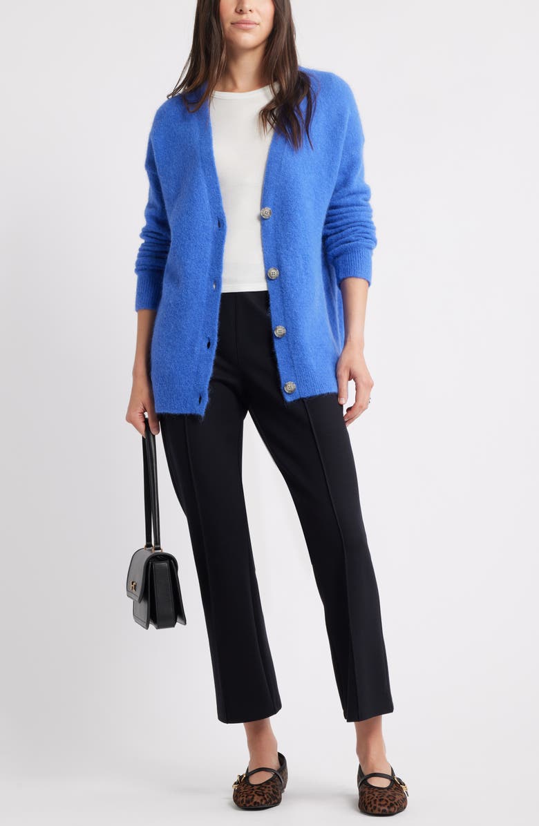 Caslon<sup>®</sup> Alpaca Blend Cardigan, Alternate, color, Blue Dazzle