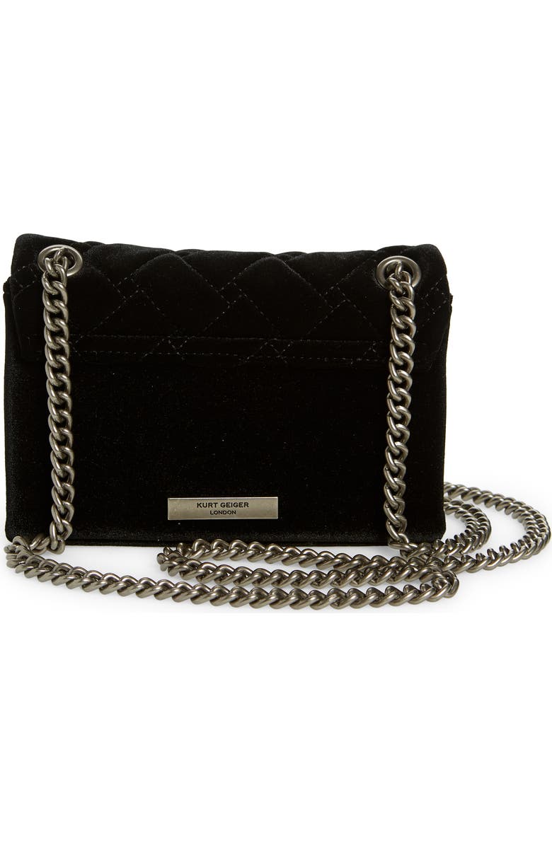Kurt Geiger London Mini Kensington Velvet Crossbody Bag, Alternate, color,