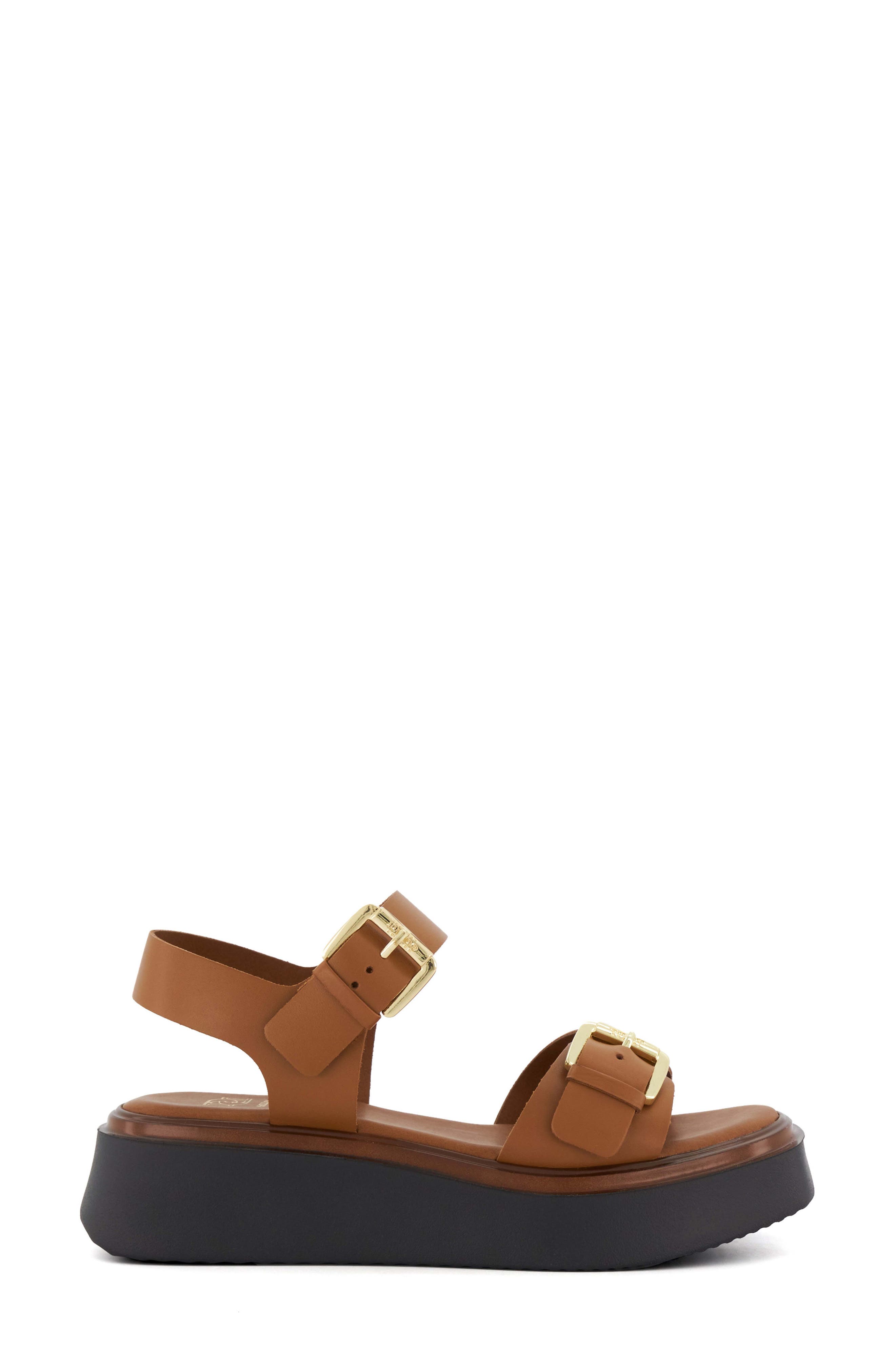 Dune London Loells Platform Sandal, Alternate, color, Tan